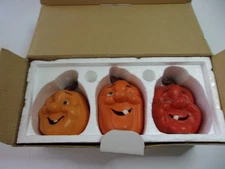 HOUSE OF LLOYD THREE FACES OF HALLOWEEN TEA LIGHT CANDLE HOLDER