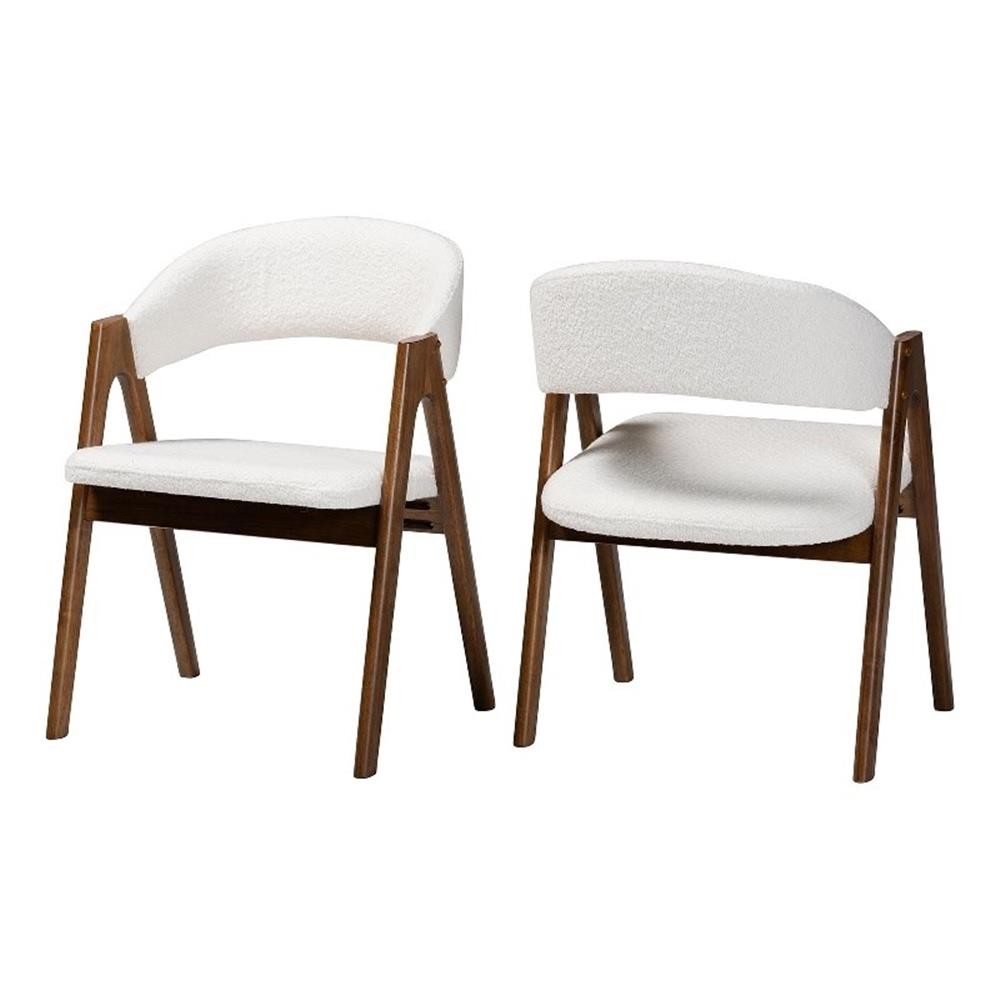 Set Of 2 - Brown And White
