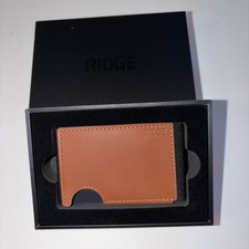 The Ridge Wallet BIFLEX Leather - Tobacco Brown RFID Protection New