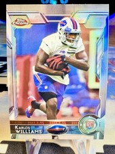 2015 Karlos Williams Topps Chrome Refractor Rookie Card #141 Buffalo Bills