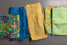 Fabric 1 Yard Or More Each 5 Colors