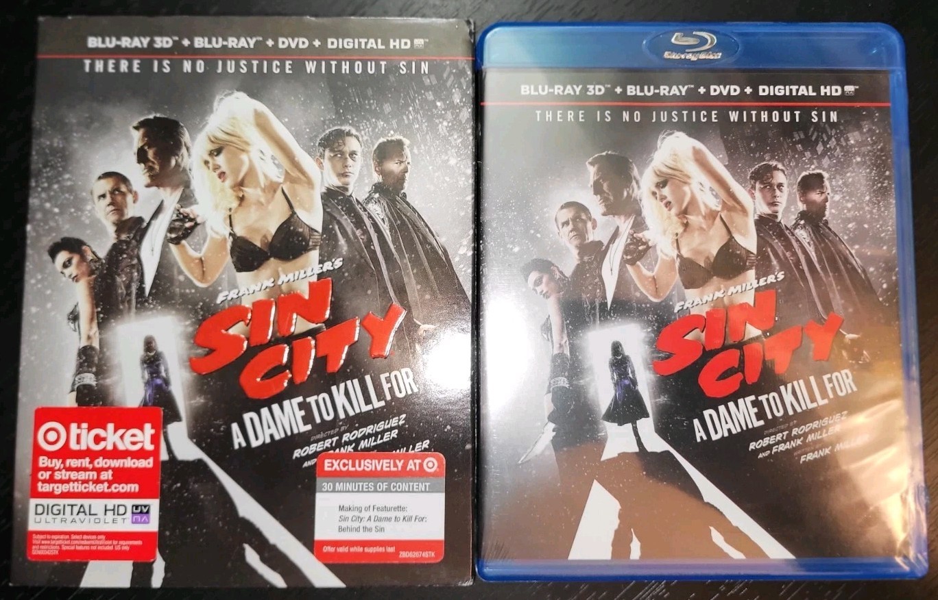 SIN CITY: A Dame to Kill For (2014) 3D + Blu-Ray, Frank Miller, Robert Rodriguez