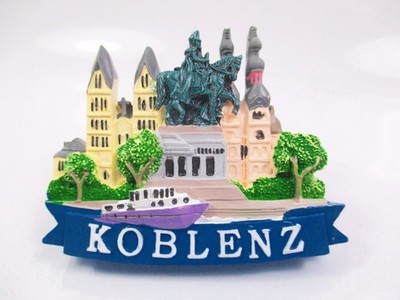Koblenz Rheinland Pfalz Denkmal Premium Magnet Poly Souvenir Germany (121)