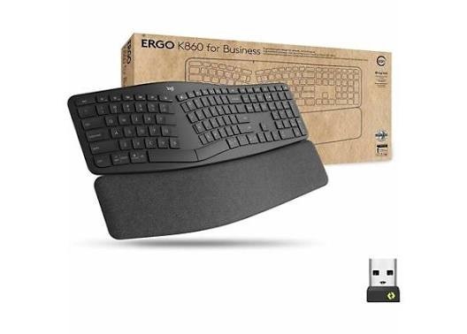 【中古美品・英字配列】Logitech ERGO K860 キーボード Logitech ERGO K860 Wireless Keyboard - Black for sale online | eBay