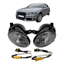 Nebelscheinwerfer Set VOLL-LED smoke paßt für Audi A4 B8 A6 4F Q5 8R Seat Exeo