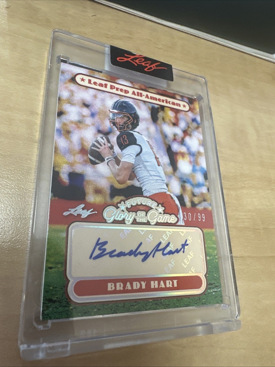 2025 LEAF GLORY OF THE GAME BRADY HART PREP ALL AMERICAN AUTOGRAPH