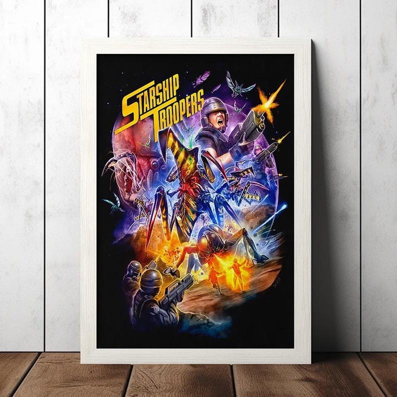 Starship Troopers Sci Fi Action Cult Film Poster Stampa foto 6