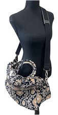 Borsa da viaggio Vera Bradley (2007) Ritirata Caffè Latte Paisley Weekend Boho