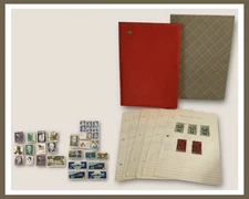 Vtg Stamp Collection Book - 420+ Stamps 98% Foreign-Germany/Poland/France/Etc