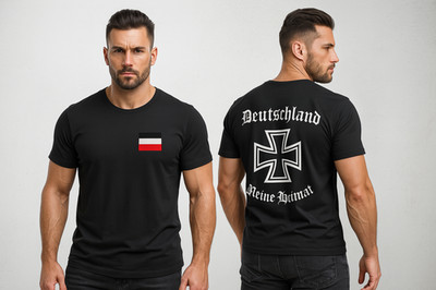 Herren T-Shirt Deutschland meine Heinmat Germany Deutsches Kaiserreich
