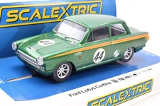 SCALEXTRIC Slot Car 1:32 FORD Lotus Cortina C4540 C4540T DPR GREEN Goodwood