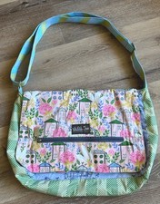 Matilda Jane  Fullers Landing  Messenger Shoulder Overnight Bag Sailboats 11x15