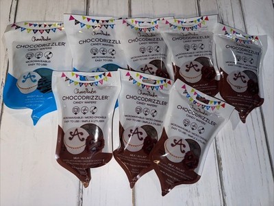 Milk Chocolate + Vanilla Flavored Candy Wafers Discs Melts Chocodrizzler Bags
