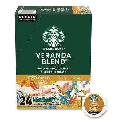 Starbucks Veranda Blend Coffee K-Cups Pack, 24/Box