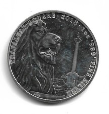 2018 Landmarks of Britain TRAFALGAR SQURE - 1OZ .999 Silver Bullion 2 Pounds 117.42 per troy oz