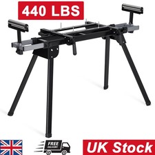 440 LBS Universal Mitre Saw Stand Adjustable Leg Workbench Station Roller Stand