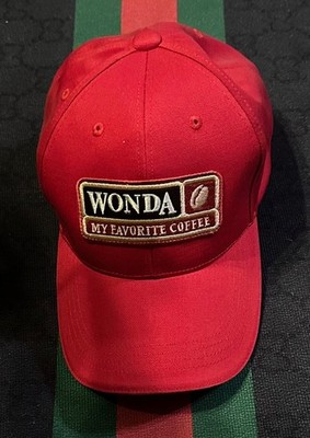 Japan Culture-Wonda Coffee Promo Cap Hat -Tiger Woods- Rare Collectible Limited