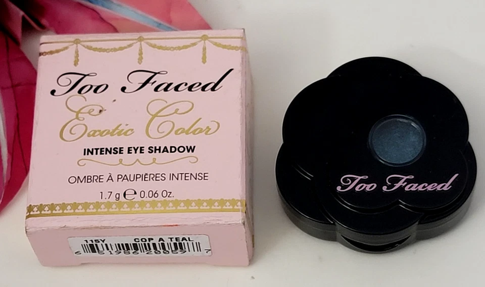 Too Faced Exotic Color Intense Eye Shadow 0.06 oz / 1.7 g COP A TEAL - Image 2 of 3