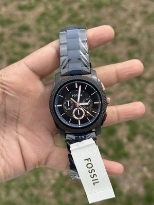 Fossil Gunmetal Chronograph Boyfriend Watch Grant Chronograph Gunmetal Stainless Steel Watch - FS6133  main image 2