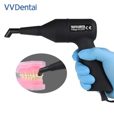 Dental Oral Orthodontics Tooth Dryer Warm Air Drying Machine with 2 Nozzle Tips