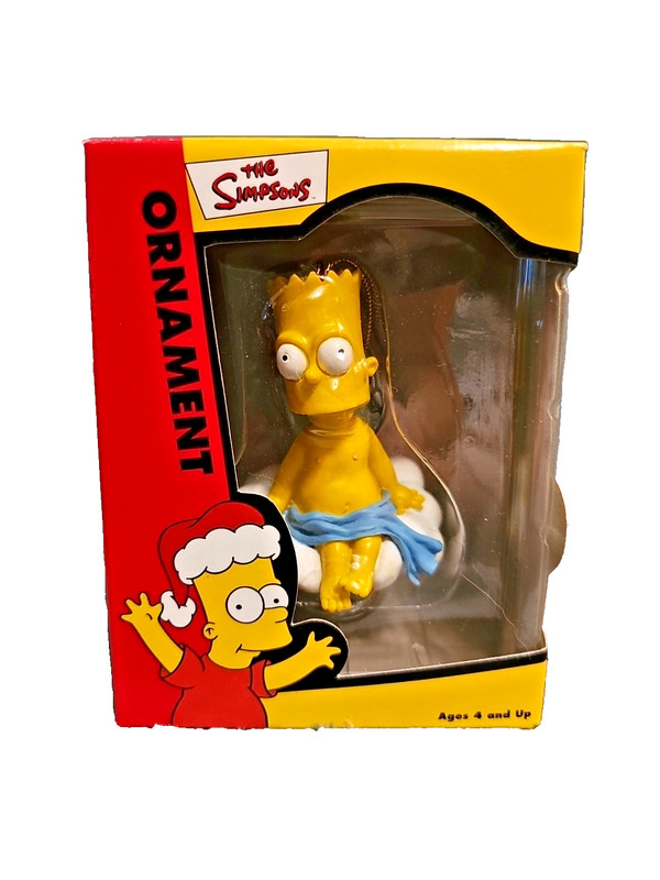 🎄The Simpsons Christmas Ornament "Angel On Cloud" BART 2002