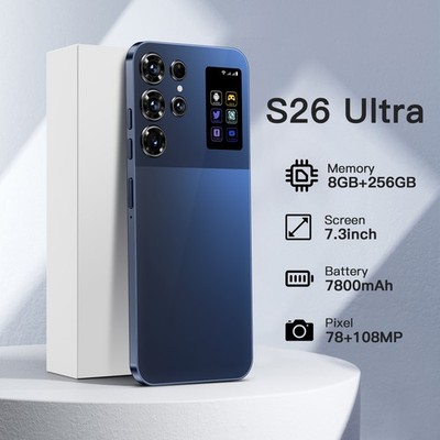 S26 Ultra 7.3インチ 8GB+256GB S26Ultra 7.3-inch large screen Android 12 built-in pen 16+1TB