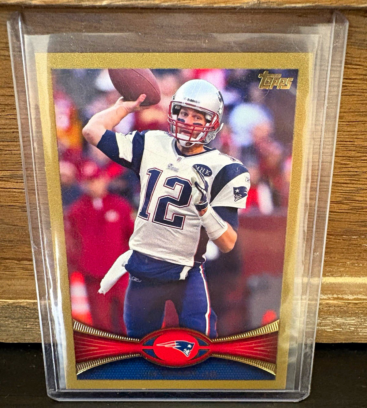 Tom Brady Topps 2012 #440 Patriots Gold Parallel #/2012 Good Centering