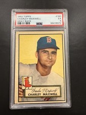 1952 Topps Charley Maxwell #180 Canadian Gray Back PSA 5 EX  (1 Of 3 Pop) 