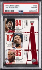 1996 UPPER DECK #139 CHICAGO BULLS PSA 8