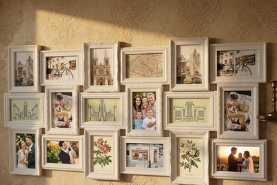 X Large White 18 Photos Multi Picture Wall Frame Memories Collage
