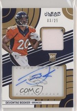 2016 Panini Clear Vision Choice Gold Jersey Prime 3/25 Devontae Booker Auto 2r7