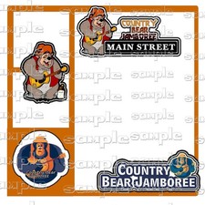 Disney Country Bear premade scrapbook layout Kit w/ DIE CUTS 12x12 Page