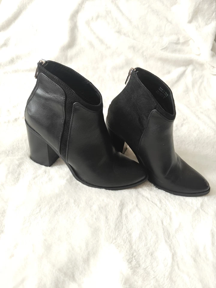Call It Spring Women's Ankle Boots Heeled Bootie Pointed Toe Block Heel Zip 6.5 - Image 2 of 4