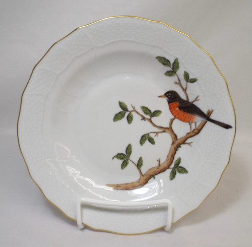 Herend SONGBIRD Dessert Pie Salad Plate 3 Available 1520 Robin SOBI 3 EXCELLENT