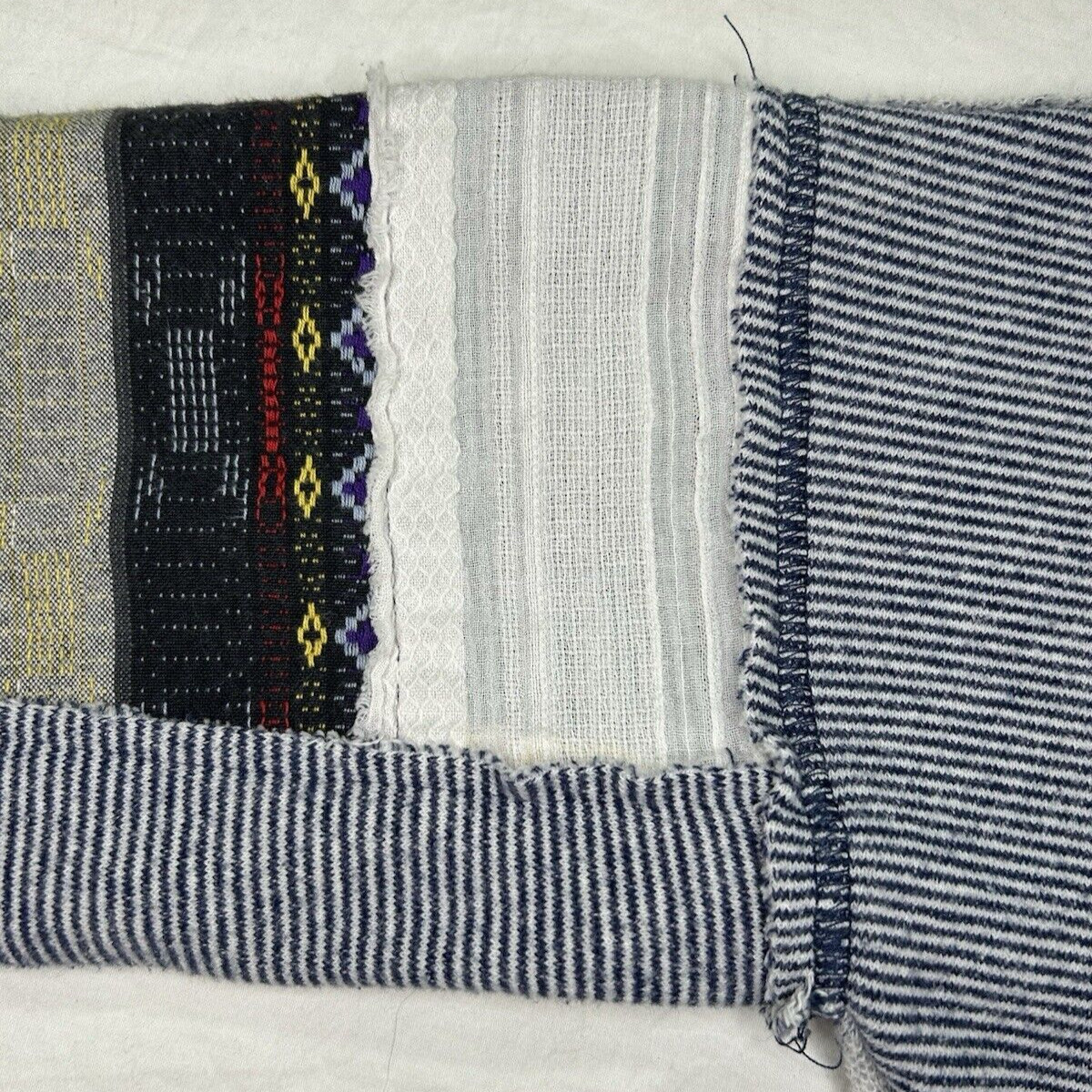 We Free People Boho Patchwork Pullover Sz M Blue … - image 6