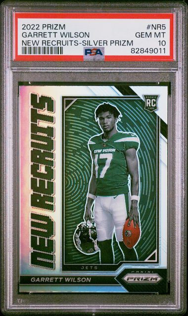 Garrett Wilson Panini Prizm New Recruits #NR5 Silver