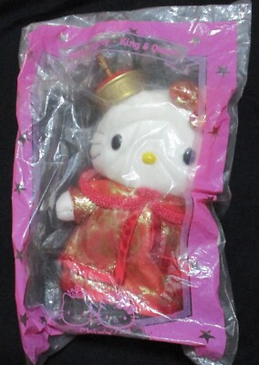 HELLO KITTY Dear Daniel KING & QUEEN CHINA Toy 8'' Plush McDonalds RARE MINT 2001
