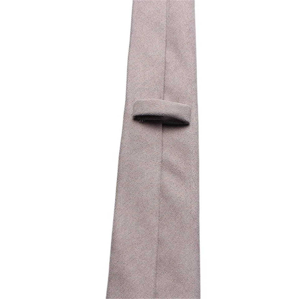 Men's Classic 7CM Solid Cotton Necktie Wedding Formal Business Tuxedo Neck Tie - Image 2 of 3