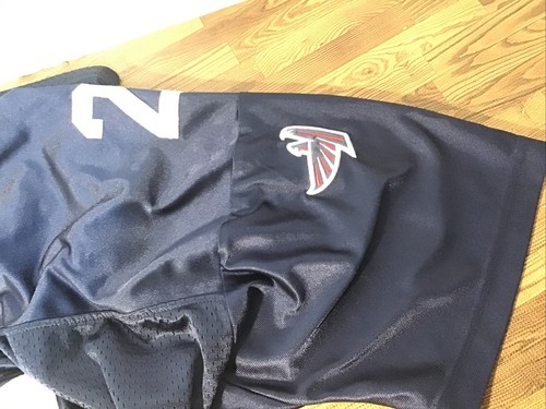 THROWBACK MITCHELL & NESS DEION SANDERS #21 FLACONS JERSEY AZUL MARINO Talla 56 - Imagen 6 de 7