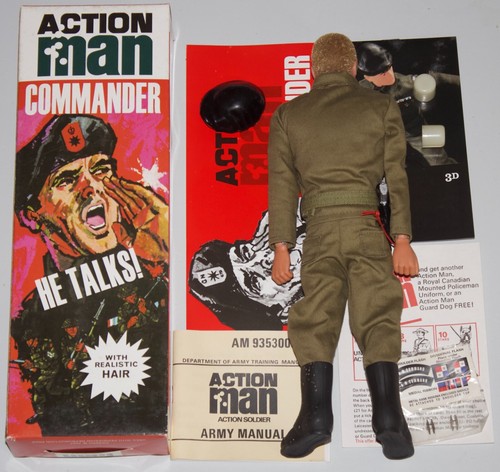 vintage action man 40th anniversar blonde hair talking commander boxed - Picture 4 of 4