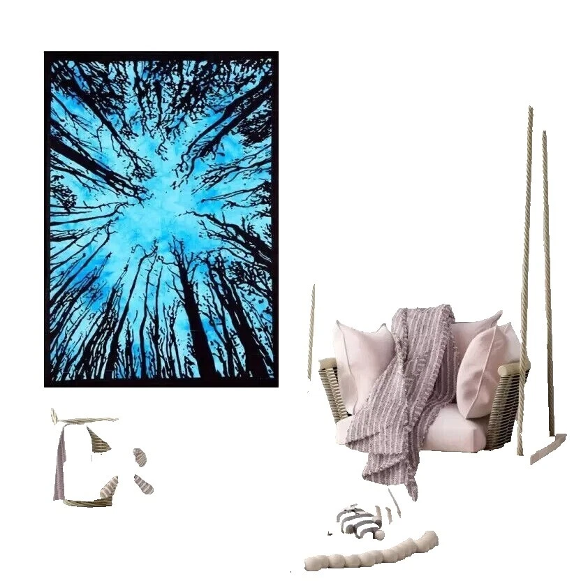 Гобелены с цветами ручной работы художественные