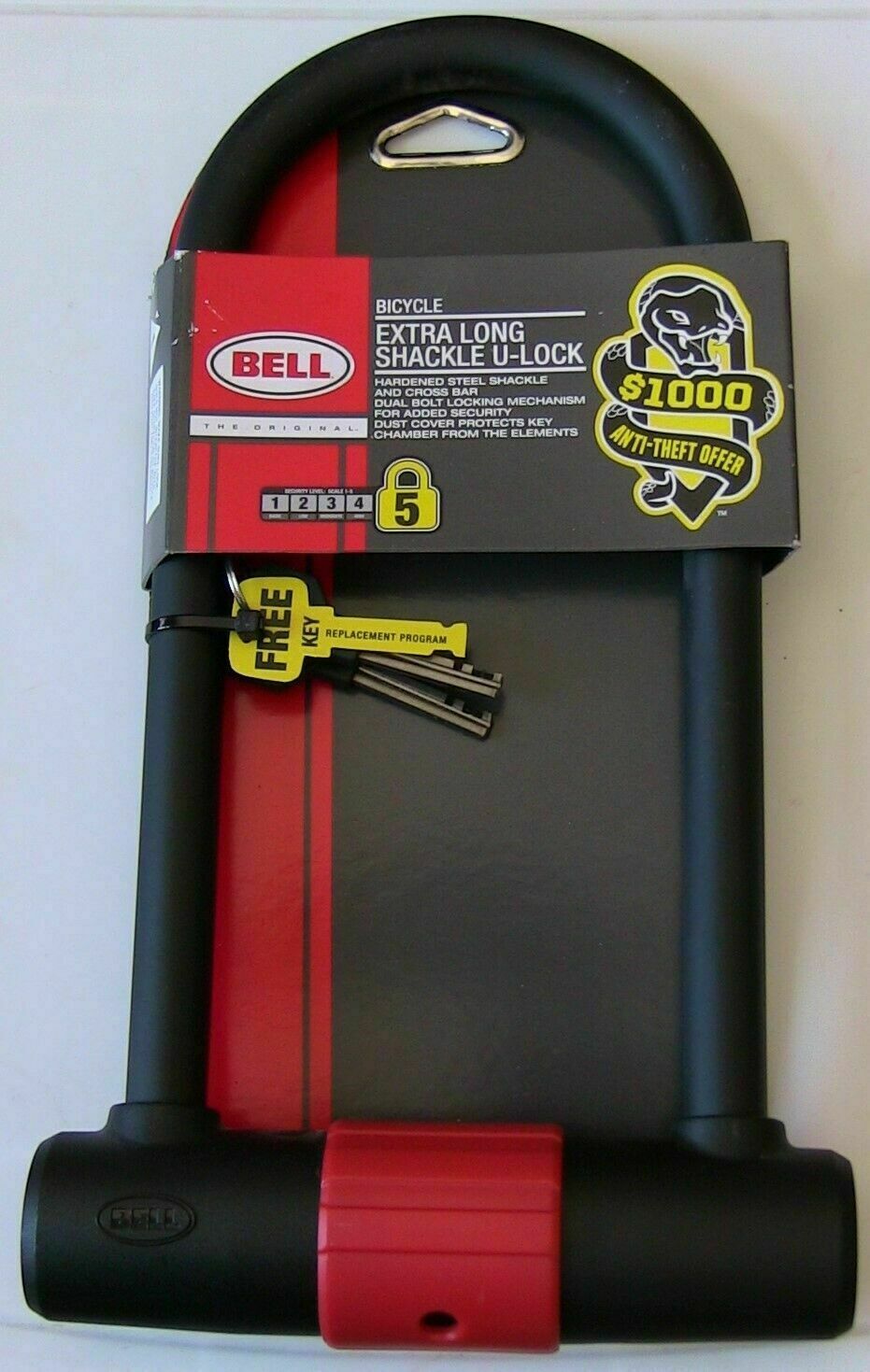 bell long shackle u lock