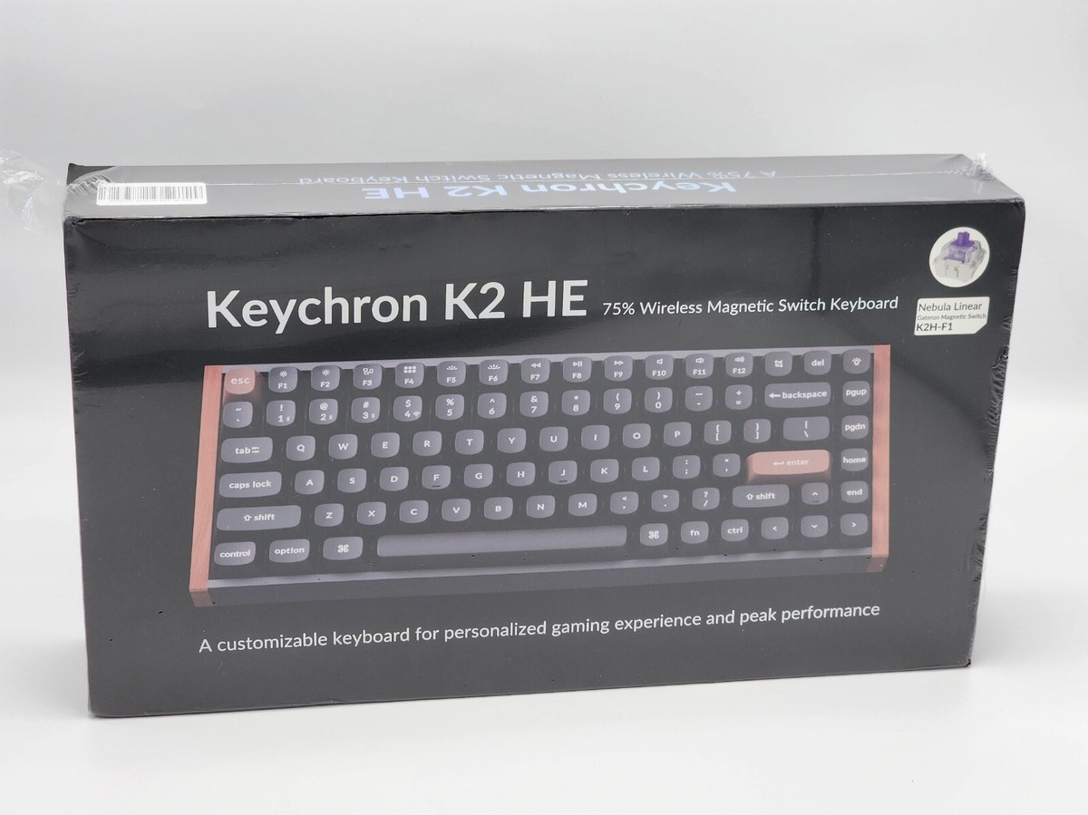 Keychron K2 HE Magnetic Mechanical Keyboard In Black Nebula Linear