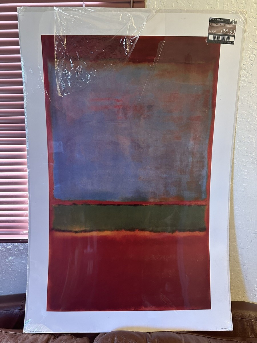 No.6 (Violet, Green and Red), 1951 by Mark Rothko, Art Print No.6 (Violet, Green and Red), 1951 by Mark Rothko, Art Print