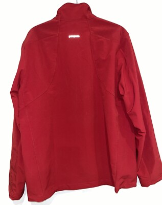 Patagonia Unisex Jacket Red/Orange Polartec Full Zip, SZ:Large | eBay