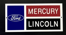 Classic Ford Lincoln Mercury Dealership Replica Steel Sign Supersize 40 X 20