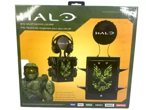 Numskull Official Halo Gaming Locker Controller Holder Headset Stand for Xbox
