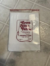 Vintage Regency Mills Cross Stitch Fabric-Hardanger 22 Count 12 X 12" White
