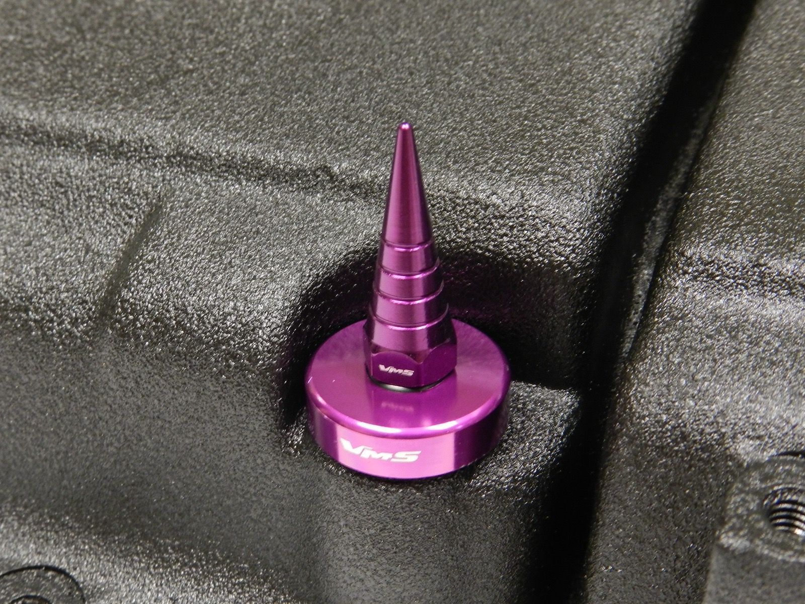 VMS BILLET ALUMINUM PURPLE H22 H22A VTEC VALVE COVER SPIRAL SPIKE NUTS