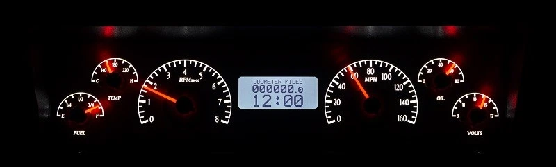 Sistema de calibre analógico Dakota Digital 1977-90 Chevy Impala Caprice VHX-77C-CAP-K-W Foto 4 de 4